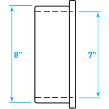 Air Intake Rubber Insert Sleeve Reducer - 7" / 8"